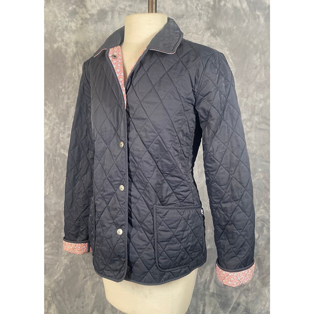 Vintage y2k Vineyard Vines Diamond Quilted Chore Barn Coat Preppy Casual Classic